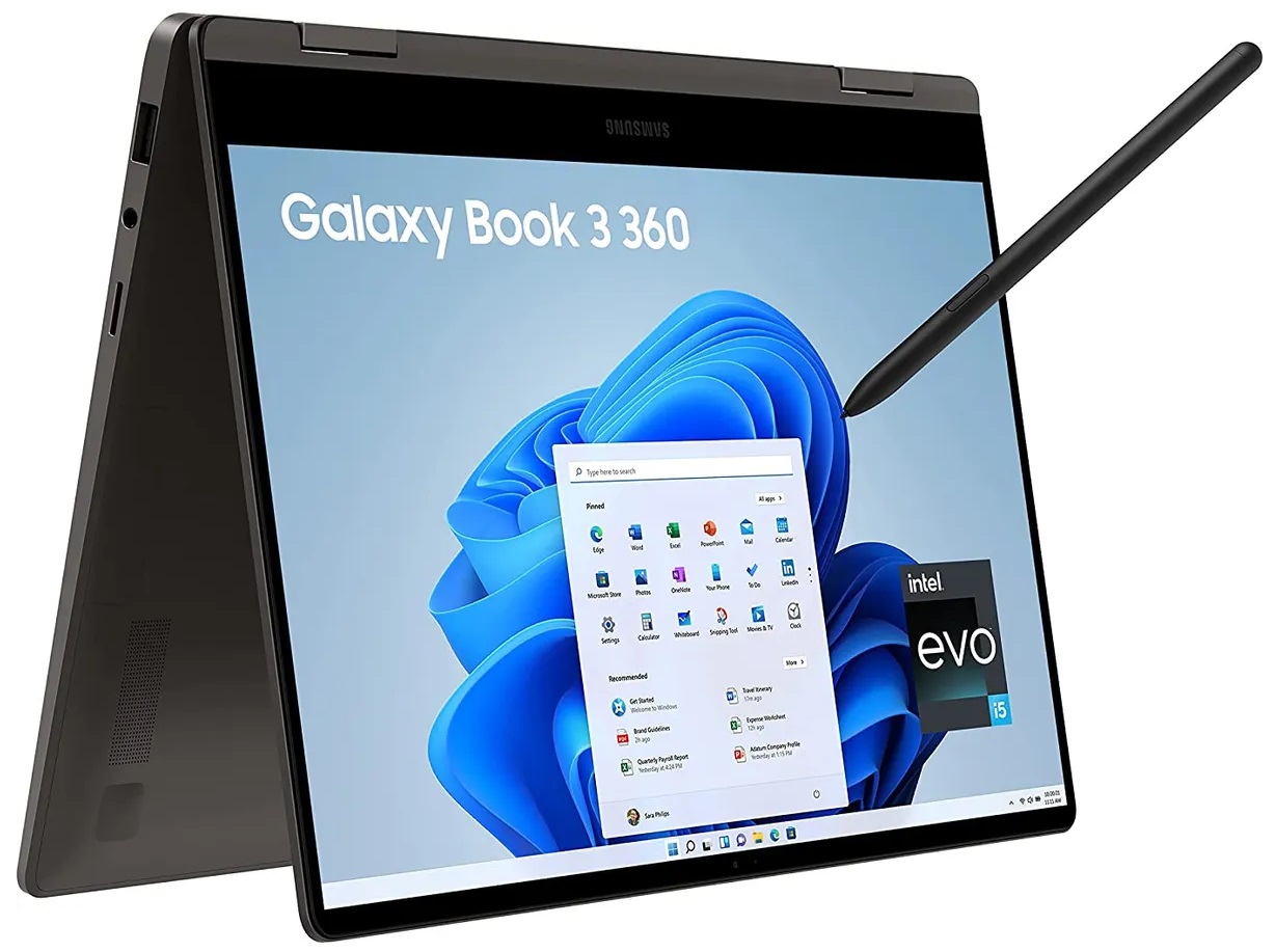 Samsung Galaxy Book 3 360 NP750QFG-KA2IN (Core i5 13th Gen/16 GB/512 GB SSD/Windows 11)